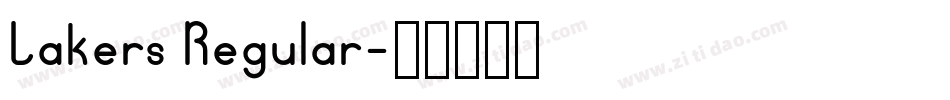 Lakers Regular字体转换